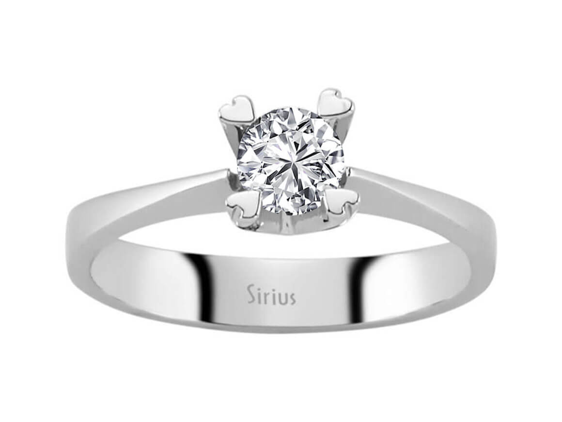0,36 Karat Diamant Solitär Ring - handgefertigter Diamantschmuck aus Feingold | Sirius Diamant