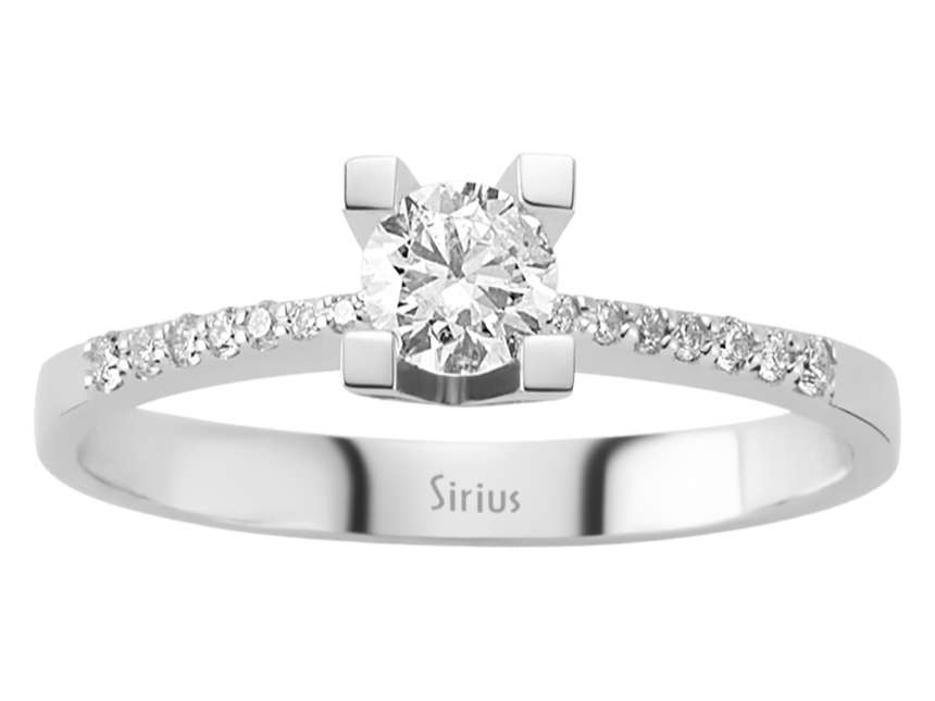 0,41 Gesamtkarat Diamant Solitär Ring - handgefertigter Diamantschmuck aus Feingold | Sirius Diamant