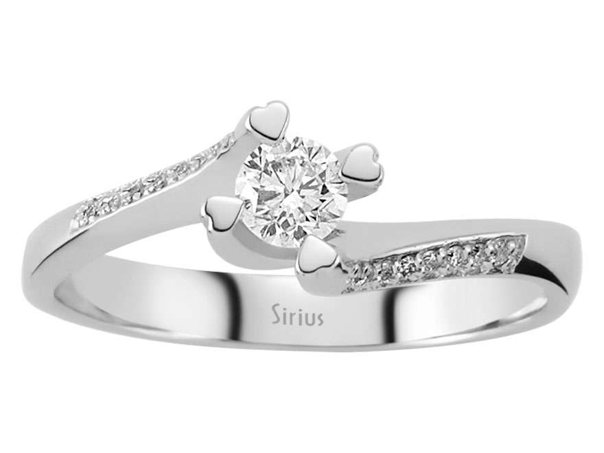 0,29 Gesamtkarat Diamant Solitär Ring - handgefertigter Diamantschmuck aus Feingold | Sirius Diamant