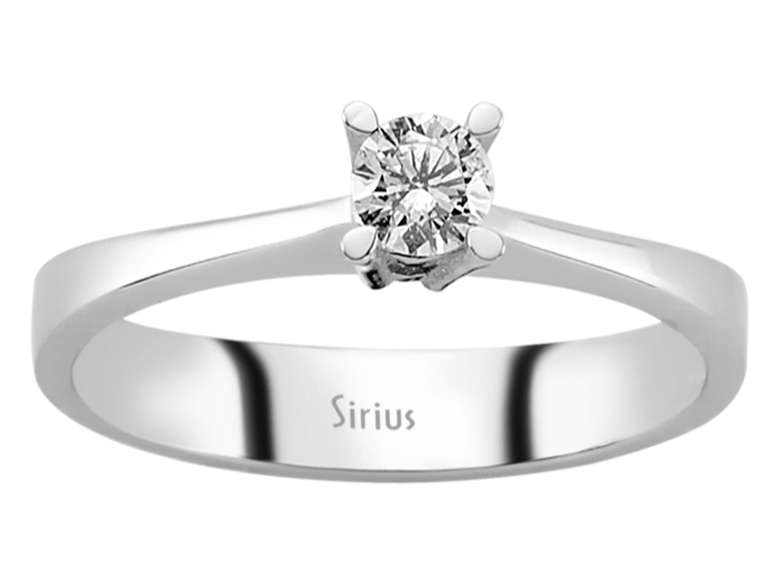 0,23 Karat Diamant Solitär Ring - handgefertigter Diamantschmuck aus Feingold | Sirius Diamant