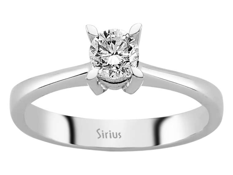 0,50 Karat Diamant Solitär Ring - handgefertigter Diamantschmuck aus Feingold | Sirius Diamant