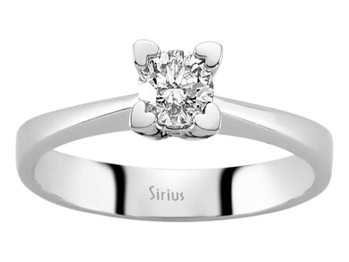 0,39 Karat Diamant Solitär Ring – handgefertigter Diamantschmuck aus Feingold | Sirius Diamant