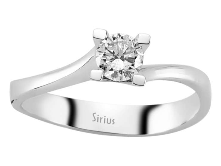 0,36 Karat Diamant Solitär Ring - handgefertigter Diamantschmuck aus Feingold | Sirius Diamant