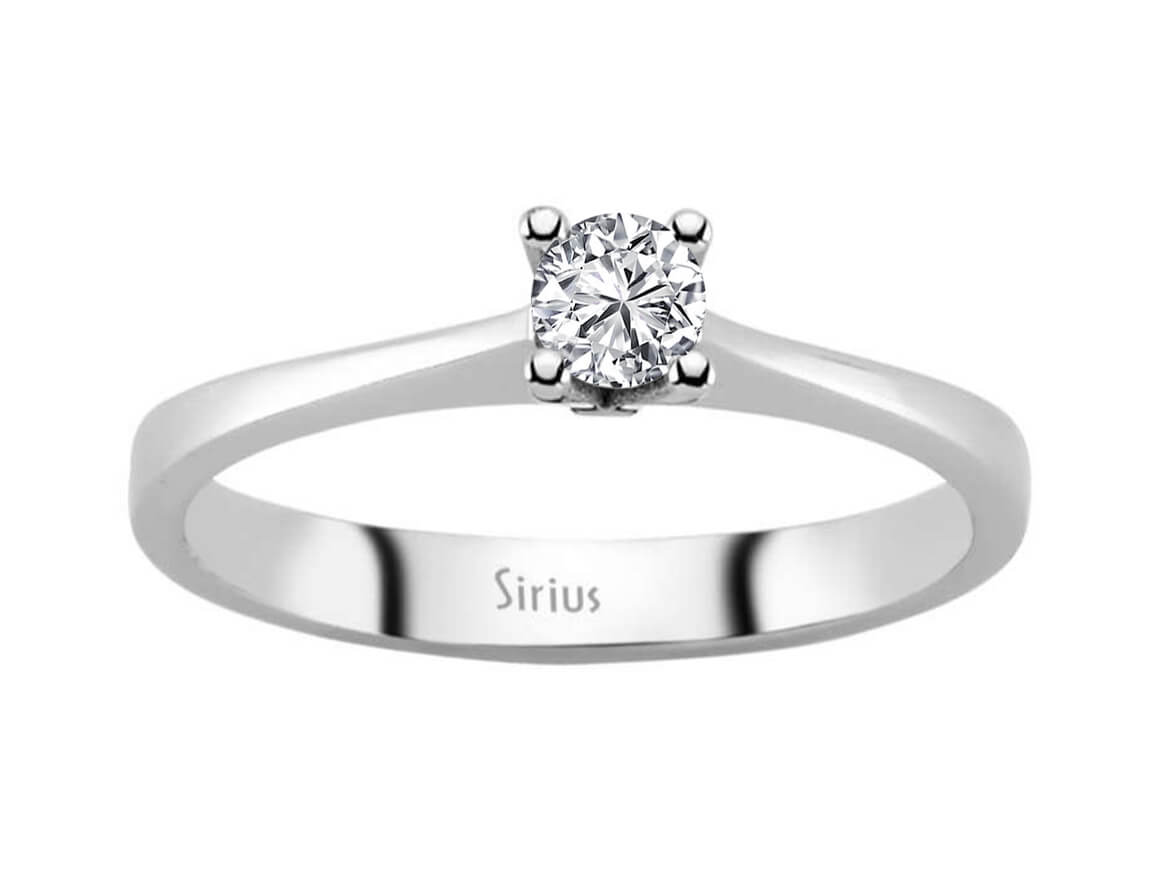 0,23 Carat Diamant Solitär Ring - handgefertigter Diamantschmuck aus Feingold | Sirius Diamant