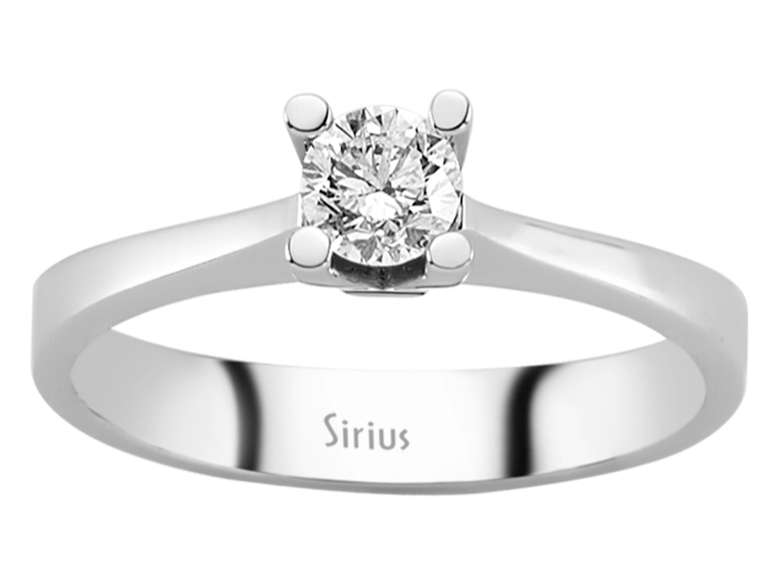 0,41 Karat Diamant Solitär Ring - handgefertigter Diamantschmuck aus Feingold | Sirius Diamant