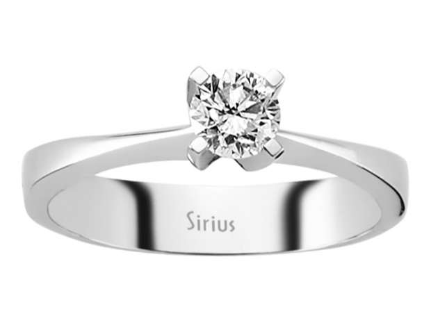 0,41 Karat Diamant Solitär Ring – handgefertigter Diamantschmuck aus Feingold | Sirius Diamant