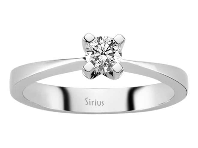 0,30 Karat Diamant Solitär Ring - handgefertigter Diamantschmuck aus Feingold | Sirius Diamant