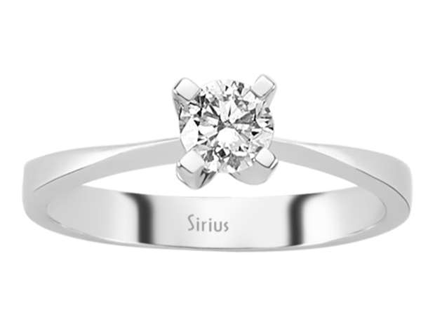 0,44 Karat Diamant Solitär Ring - handgefertigter Diamantschmuck aus Feingold | Sirius Diamant