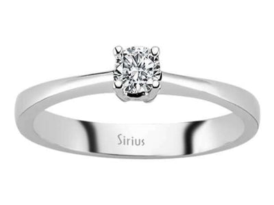 0.19 carat diamond solitaire ring