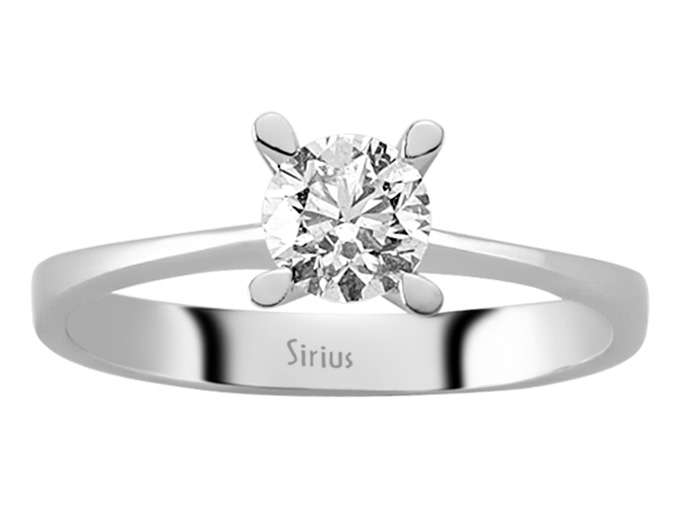 0,53 Karat Diamant Solitär Ring - handgefertigter Diamantschmuck aus Feingold | Sirius Diamant