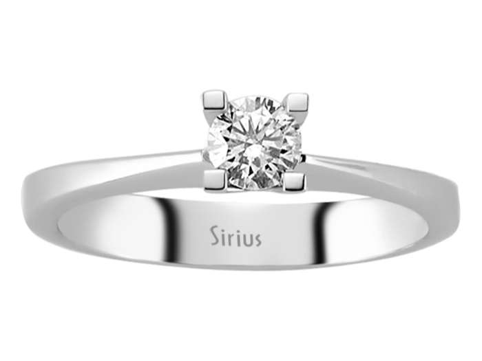 0,31 Karat Diamant Solitär Ring - handgefertigter Diamantschmuck aus Feingold | Sirius Diamant