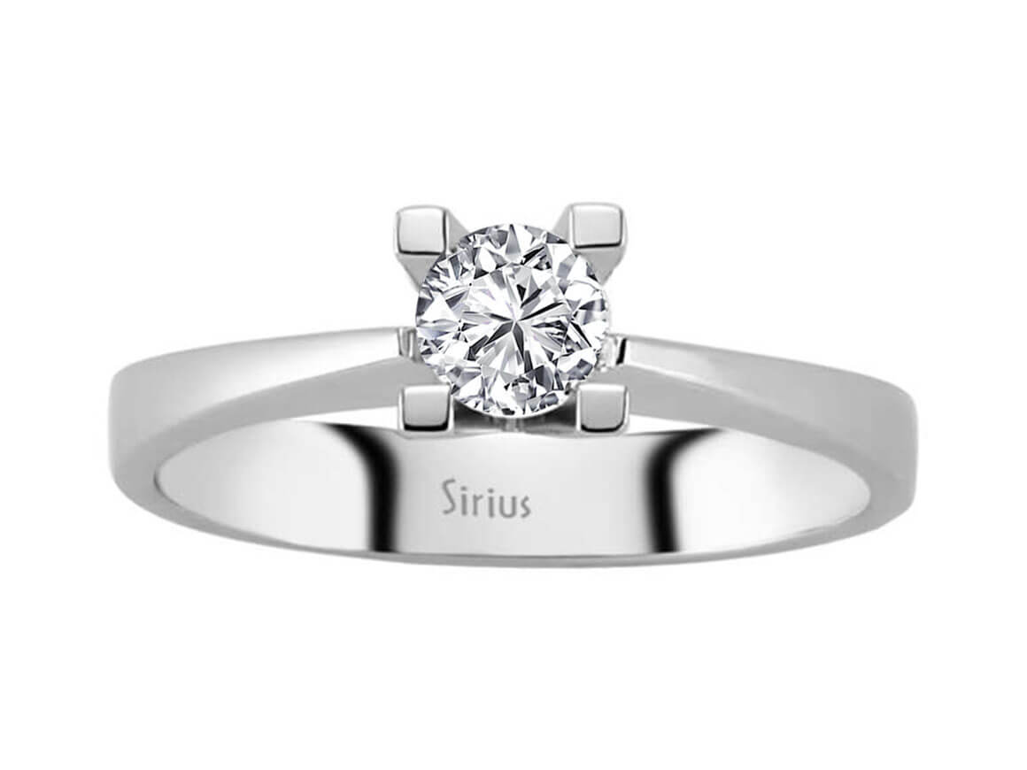 0,40 Carat Diamant Solitär Ring - handgefertigter Diamantschmuck aus Feingold | Sirius Diamant