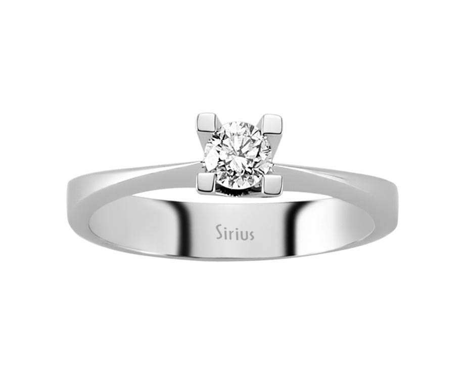 0,30 Karat Diamant Solitär Ring - handgefertigter Diamantschmuck aus Feingold | Sirius Diamant