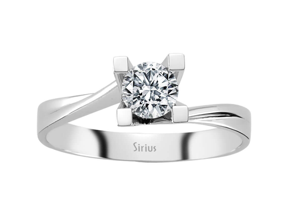 0,53 Carat Diamant Solitär Ring - handgefertigter Diamantschmuck aus Feingold | Sirius Diamant