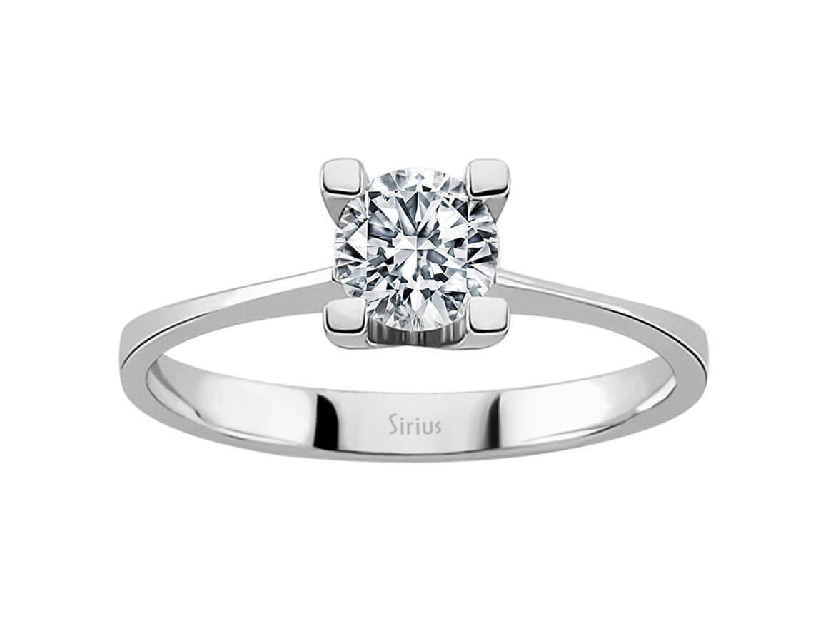 0,58 Carat Diamant Solitär Ring - handgefertigter Diamantschmuck aus Feingold | Sirius Diamant