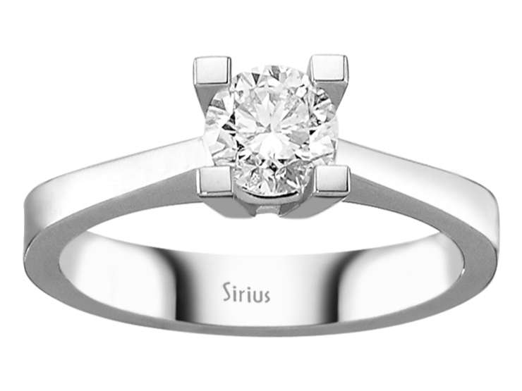 0,70 Karat Diamant Solitär Ring - handgefertigter Diamantschmuck aus Feingold | Sirius Diamant