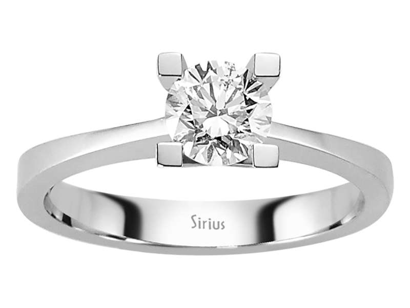 0,70 Karat Diamant Solitär Ring - handgefertigter Diamantschmuck aus Feingold | Sirius Diamant