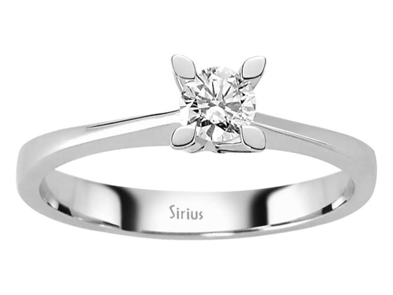 0,25 Carat Diamant Solitär Ring - handgefertigter Diamantschmuck aus Feingold | Sirius Diamant