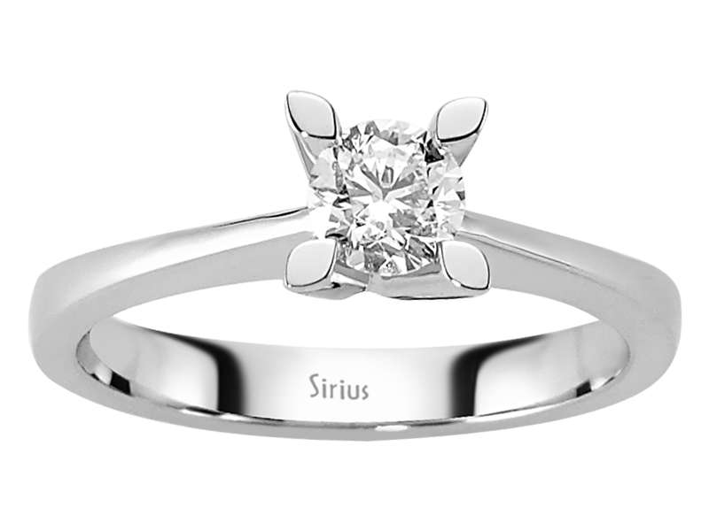 0,45 Karat Diamant Solitär Ring - handgefertigter Diamantschmuck aus Feingold | Sirius Diamant