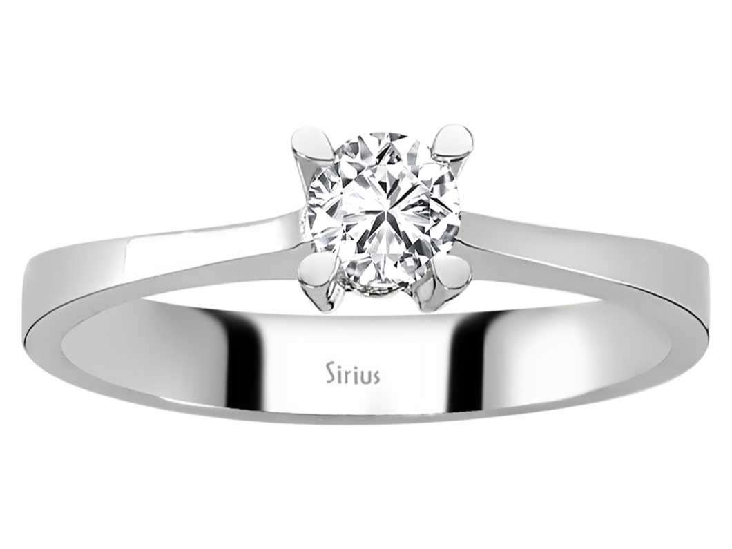 0,31 Karat Diamant Solitär Ring - handgefertigter Diamantschmuck aus Feingold | Sirius Diamant
