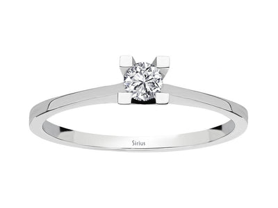 0.10 carat diamond solitaire ring
