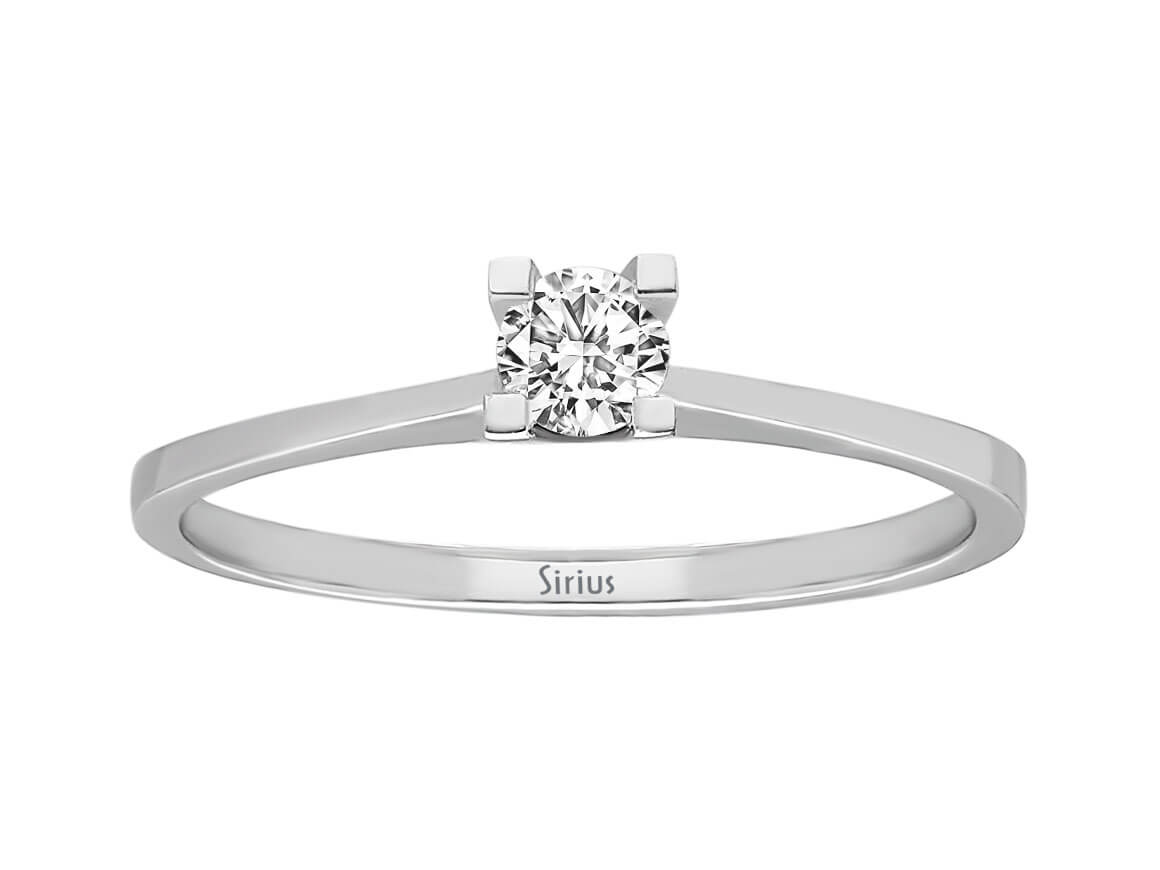 0,20 Karat Diamant Solitär Ring - handgefertigter Diamantschmuck aus Feingold | Sirius Diamant