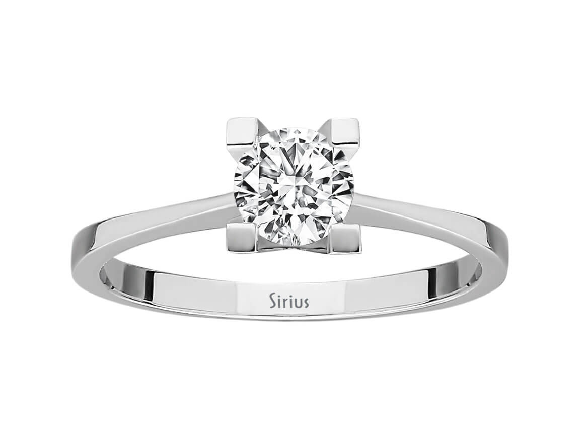 0,50 Karat Diamant Solitär Ring - handgefertigter Diamantschmuck aus Feingold | Sirius Diamant
