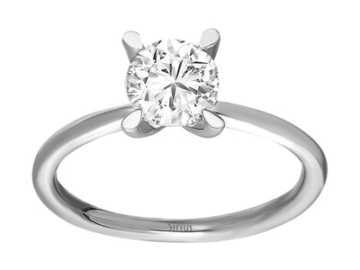 0.88 carat diamond solitaire ring