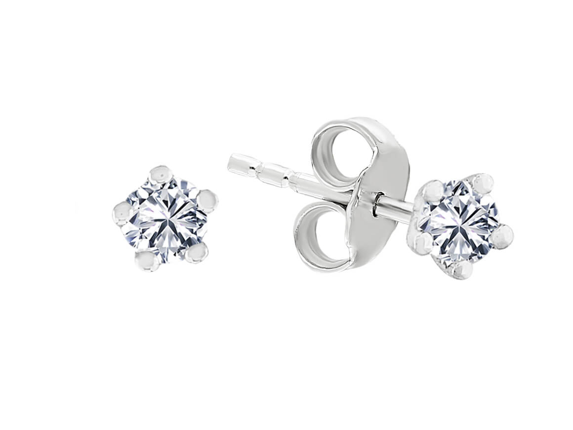 0.30 carat diamond solitaire earrings