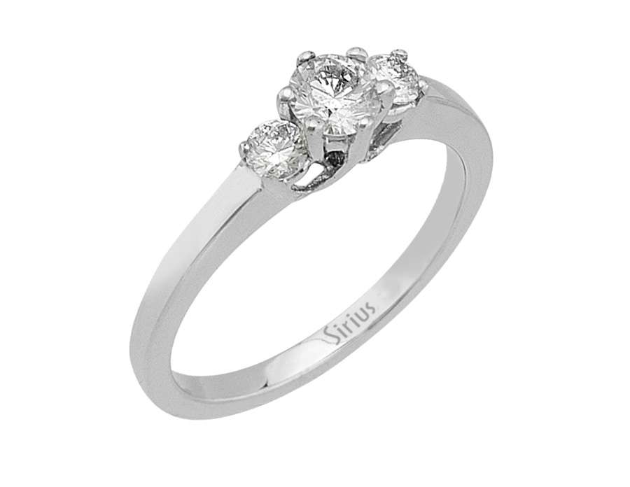 0,52 Carat Diamant Tria Ring – handgefertigter Diamantschmuck aus Feingold | Sirius Diamant