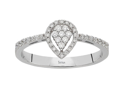 Diamond Waterdrop Ring