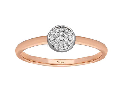 Total 0.15 Carat Diamond Round Ring