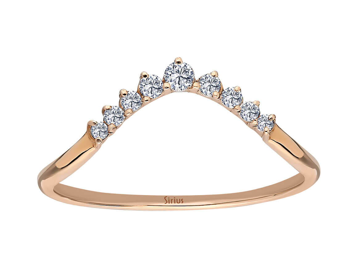Diamant Neumond Modern habrundum Allianz - handgefertigter Diamantschmuck aus Feingold | Sirius Diamant