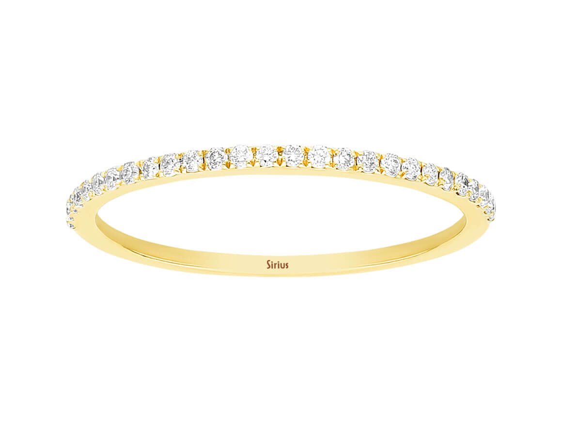 Diamant Halbrund Allianz - handgefertigter Diamantschmuck aus Feingold | Sirius Diamant