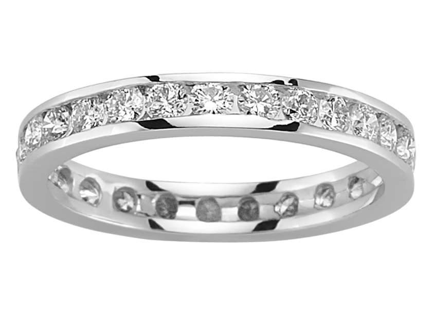 1,95 Karat Diamant Rundum Allianz in 14 K Weißgold - handgefertigter Diamantschmuck aus Feingold | Sirius Diamant