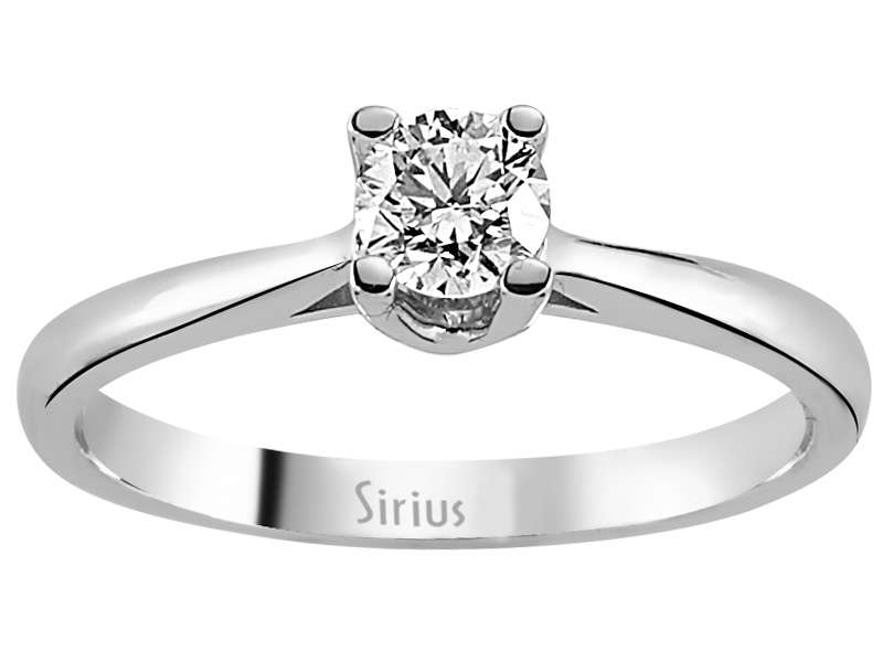 0,41 Carat Diamant Solitär Ring - handgefertigter Diamantschmuck aus Feingold | Sirius Diamant