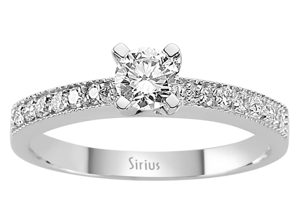 0,55 Karat Diamant Solitär Ring - handgefertigter Diamantschmuck aus Feingold | Sirius Diamant