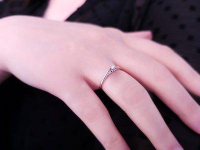 0.05 carat diamond solitaire ring