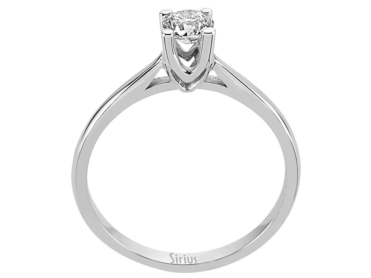 0,41 Carat Diamant Solitär Ring - handgefertigter Diamantschmuck aus Feingold | Sirius Diamant