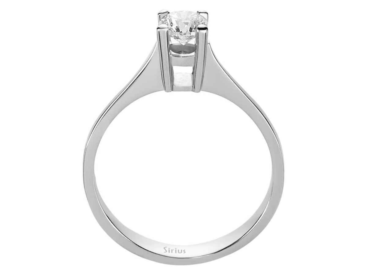 0,46 Karat Diamant Solitär Ring - handgefertigter Diamantschmuck aus Feingold | Sirius Diamant
