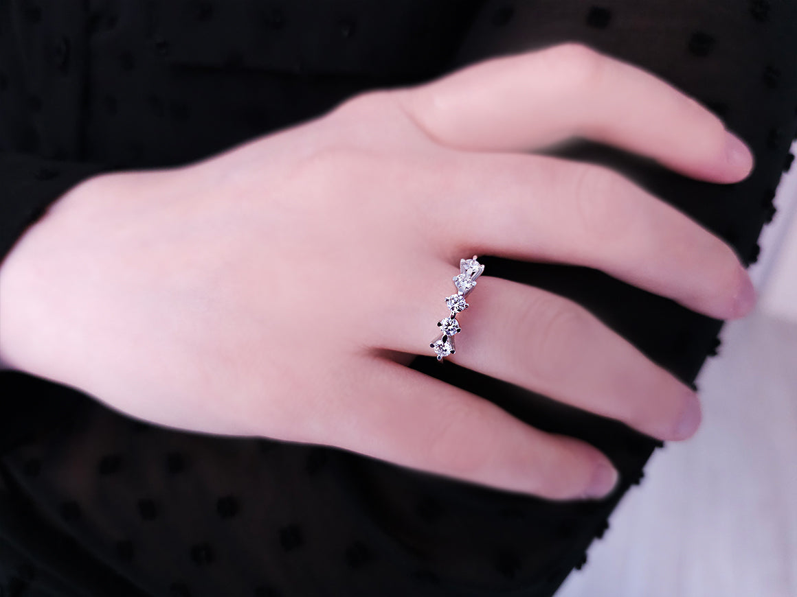 0.53 carat diamond 5 diamond alliance in 14 carat white gold