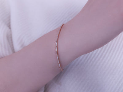 E-color 0.67 carat diamond rose waterjet bracelet