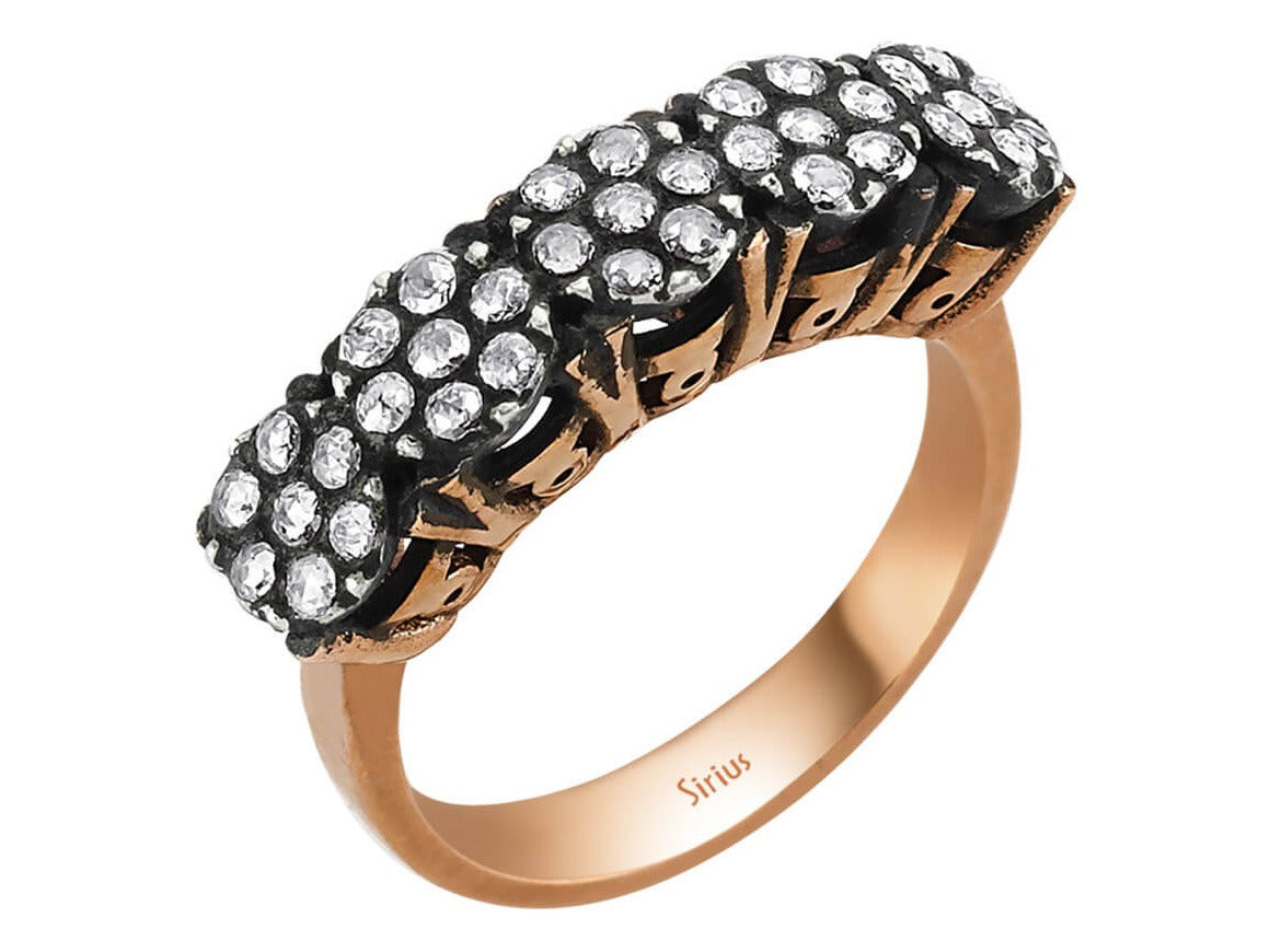 Diamant-Blütenstraußring - handgefertigter Diamantschmuck aus Feingold | Sirius Diamant