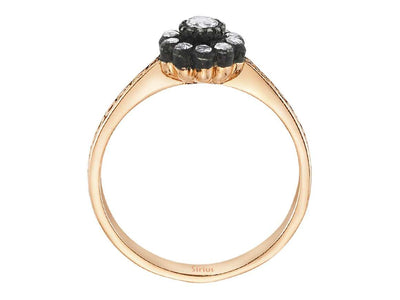 Diamond flower ring