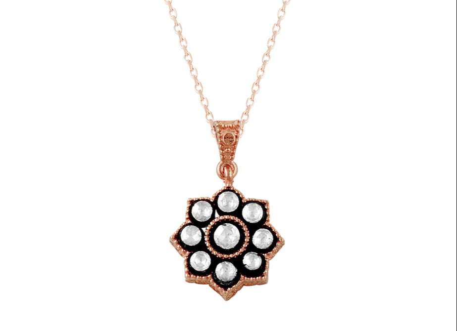 Diamant-Sonnen-Halskette - handgefertigter Diamantschmuck aus Feingold | Sirius Diamant