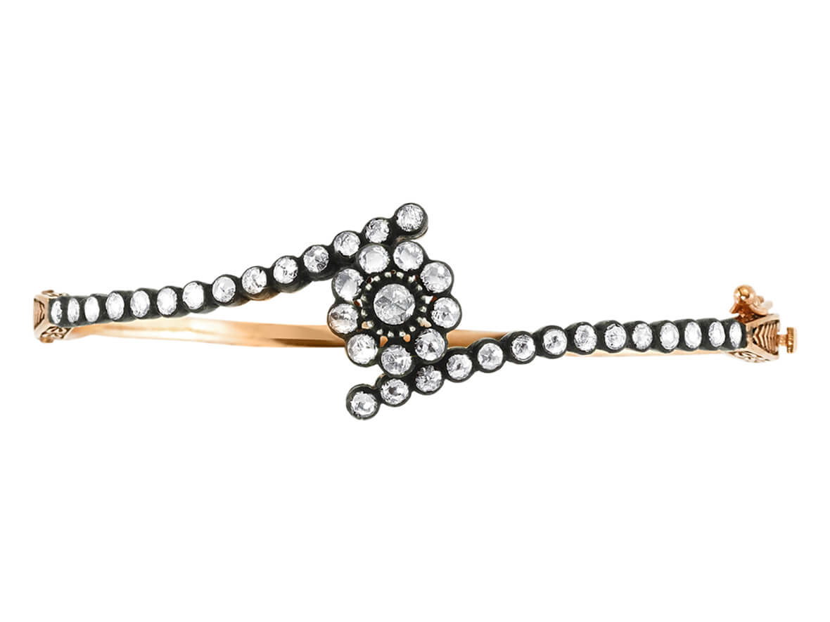 1,43 Karat Diamant-Armreif – handgefertigter Diamantschmuck aus Feingold | Sirius Diamant