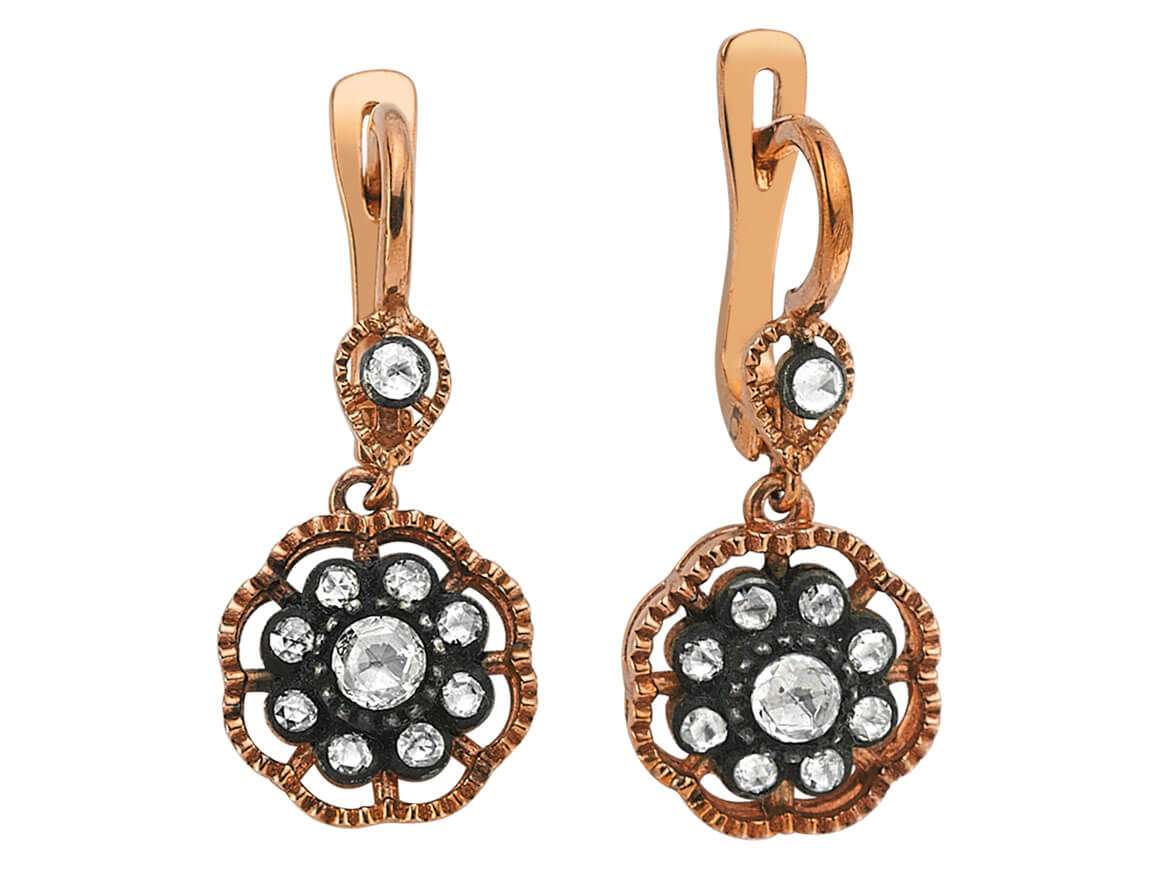 Diamantohrringe - handgefertigter Diamantschmuck aus Feingold | Sirius Diamant