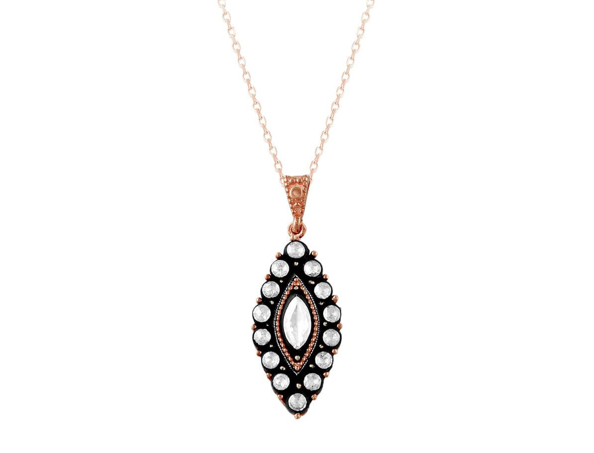 Diamant-Shuttle-Halskette - handgefertigter Diamantschmuck aus Feingold | Sirius Diamant