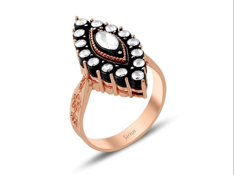 Diamant-Shuttle-Ring - handgefertigter Diamantschmuck aus Feingold | Sirius Diamant