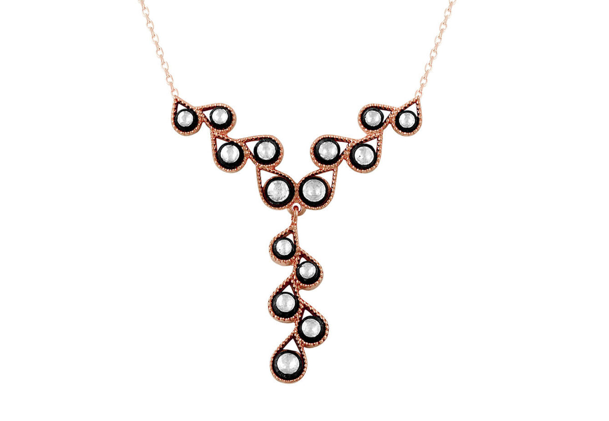 Diamant-Wassertropfen-Halskette - handgefertigter Diamantschmuck aus Feingold | Sirius Diamant
